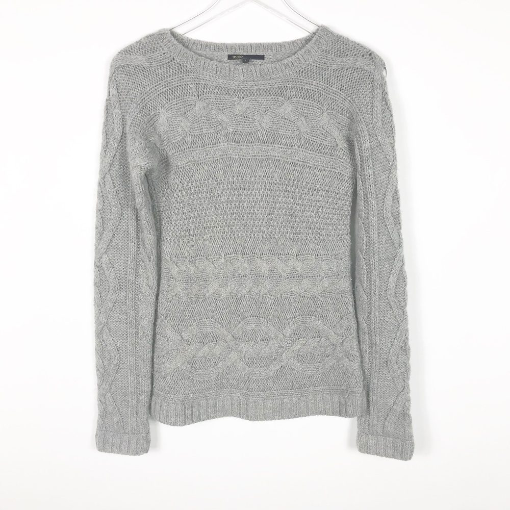 Maje | Alpaca Wool Blend Cable Knit Sweater Size 1